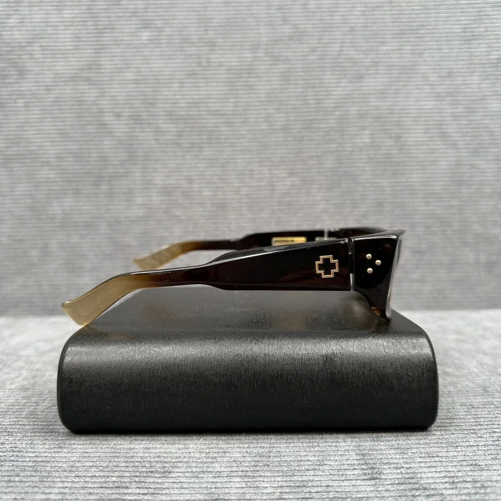 Vintage Spy Optic Plus Sunglasses Brown Gradient Rectangular Y2k Frames